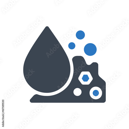 Water Chemical Reaction Icon