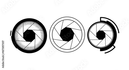 Three unique aperture designs for photography, capturing light and creative control
