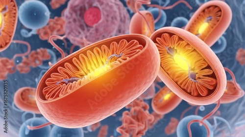 Mitochondria Unveiled Cellular Powerhouses in Vivid Detail