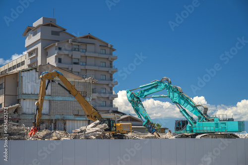 能登半島地震 和倉温泉の解体現場