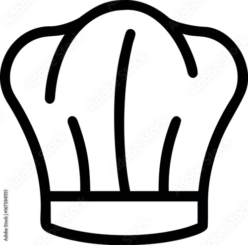 Vector art of chef hat icon