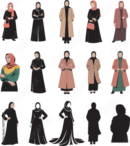 Diverse Muslim women's fashion