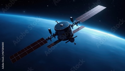 Wallpaper Mural space shuttle and moon, satellite orbiting earth, satellite dish on the earth, satellite in space, satellite dish on the earth, spaceship and earth, space shuttle launch, satellite and earth, satellit Torontodigital.ca