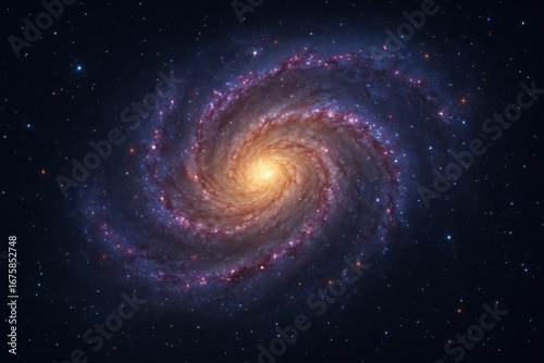 spiral galaxy in space