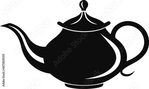 Classic Tea Pot for Brewing Tea Graphic