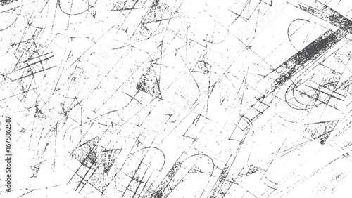 Vintage vector grunge texture with abstract dust particle and dust grain overlay on white grey rough background