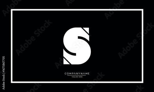 Free Download Alphabet letters S or SS logo monogram - GFXLoad