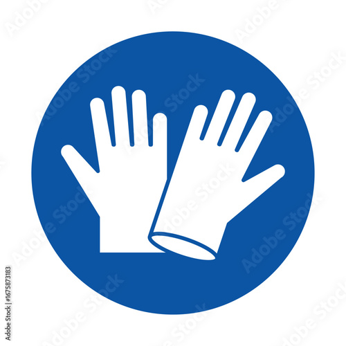 Iconic Symbol of Protective Gloves for Safety and Hygiene Standards