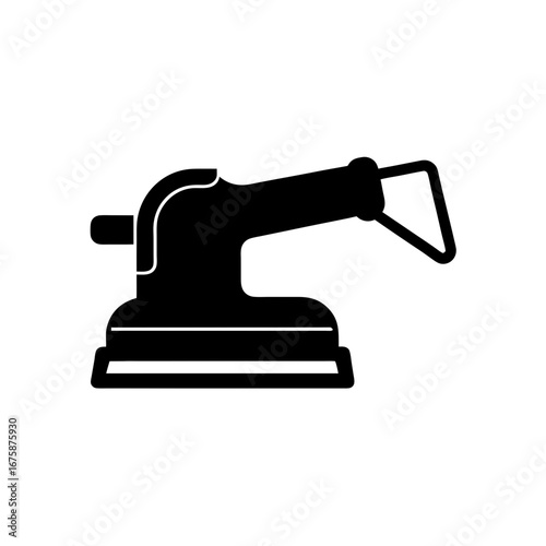 sander tool vector icon silhouette isolated