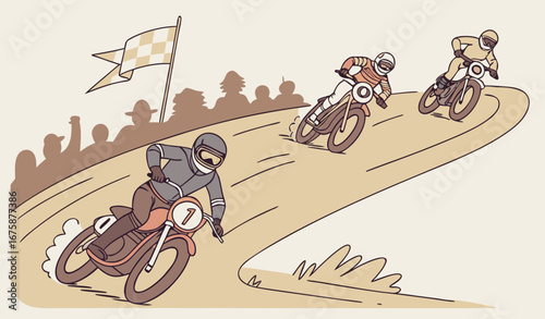 Motor cycle rally race