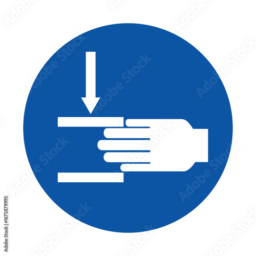 Symbol of Safety Instructions for Manual Handling with a Hand and Box