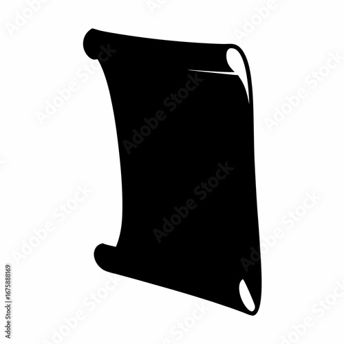 Black and white image depicting an ancient scroll or document illustration