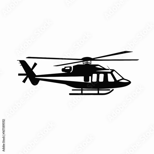 Bold minimalist graphic depiction of modern chopper vehicle in sharp silhouette