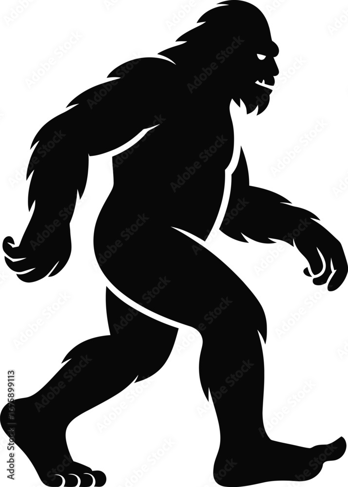 Fototapeta premium Bigfoot Silhouette SVG – Sasquatch Cut File