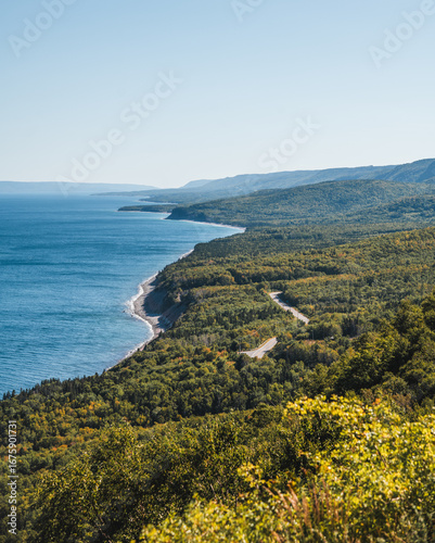 Cabot Trail on Cape Breton Island, Nova Scotia