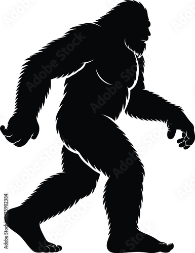 Bigfoot Silhouette SVG – Sasquatch Cut File