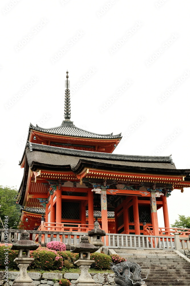 Naklejka premium Kiyomizu-dera in Kyoto, Japan