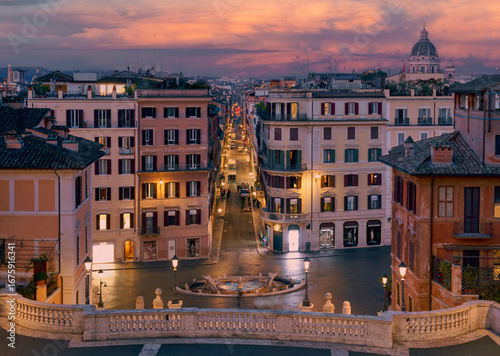 Photography At the Spanish Steps (Piazza di Spagna) before sunrise