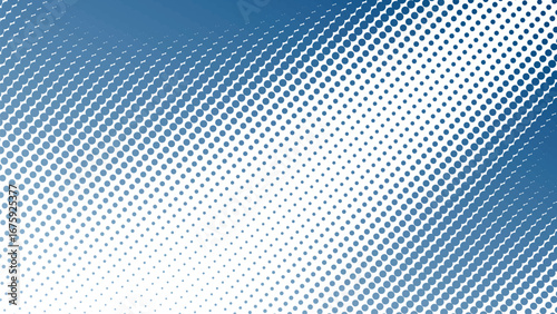 Steel Blue Halftone Abstract Background with Modern Gradient Dots and Stylish Geometric Texture Design