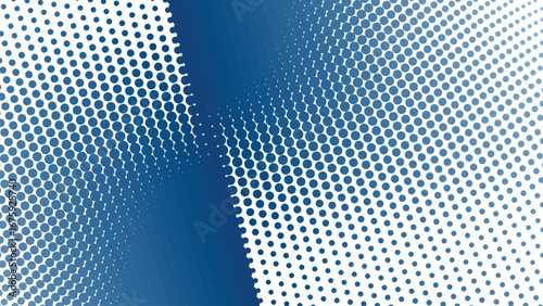 Steel Blue Halftone Abstract Background with Modern Gradient Dots and Stylish Geometric Texture Design