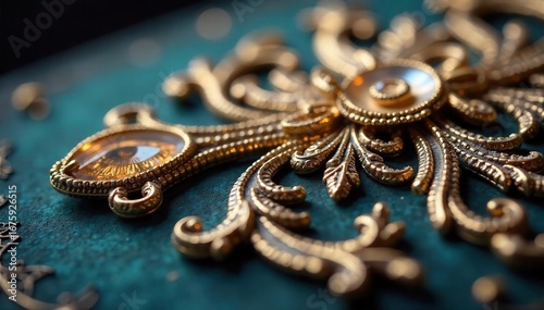 Intricate, handcrafted details adorn a delicate, ornate decorative object Perfect for home decor, luxury, elegance, and artistry themes Close-up shot highlighting fine craftsmanship , quality, detail