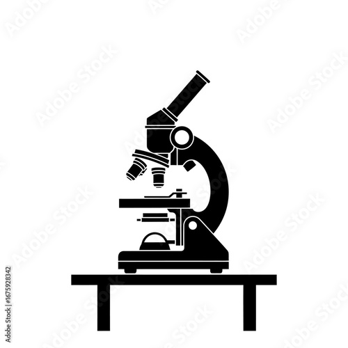 Discovering the unseen with a powerful microscope, symbolizing scientific research, innovation, and medical advancement