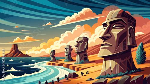 Easter Island, Chile
Monolithic statues gaze across windswept shores, carved from volcanic rock, standing as silent guardians of Polynesian artistry, cultural resilience, and enduring mystery within t