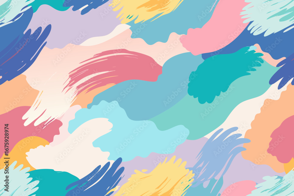 Obraz premium Abstract Pastel Brushstrokes