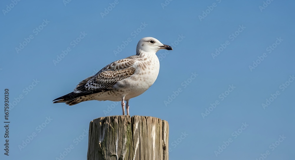 Obraz premium Seagull on a Post.