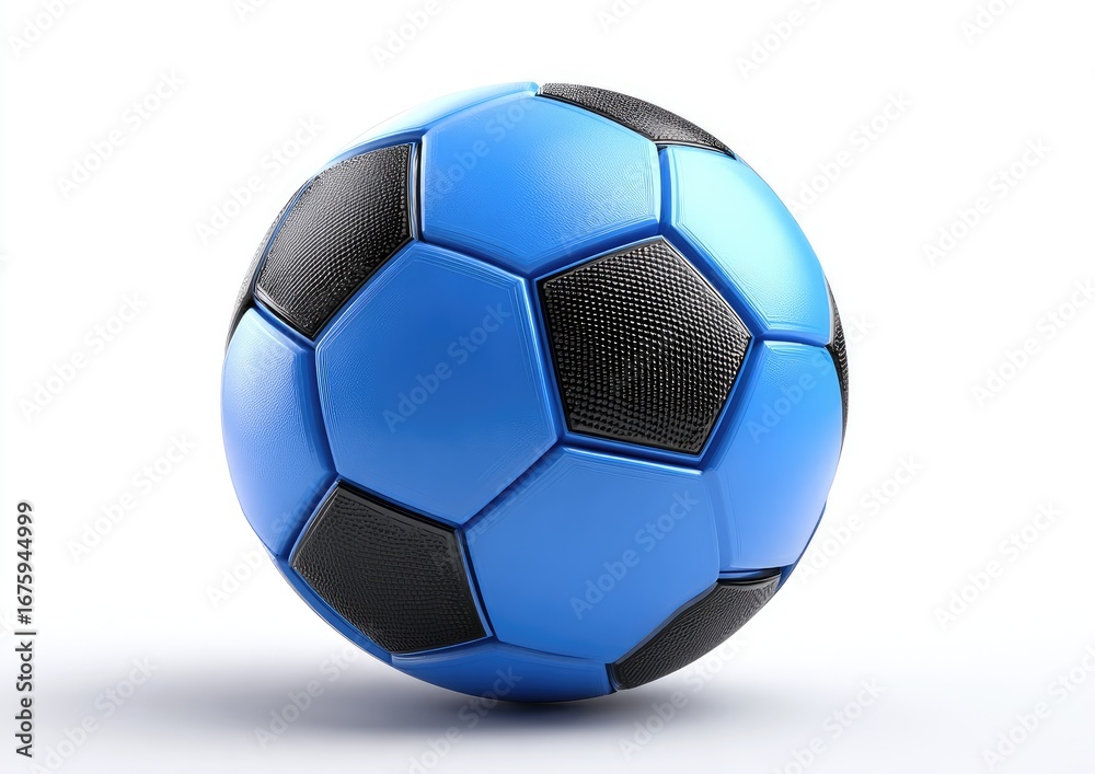 Fototapeta premium Blue and black soccer ball (3)