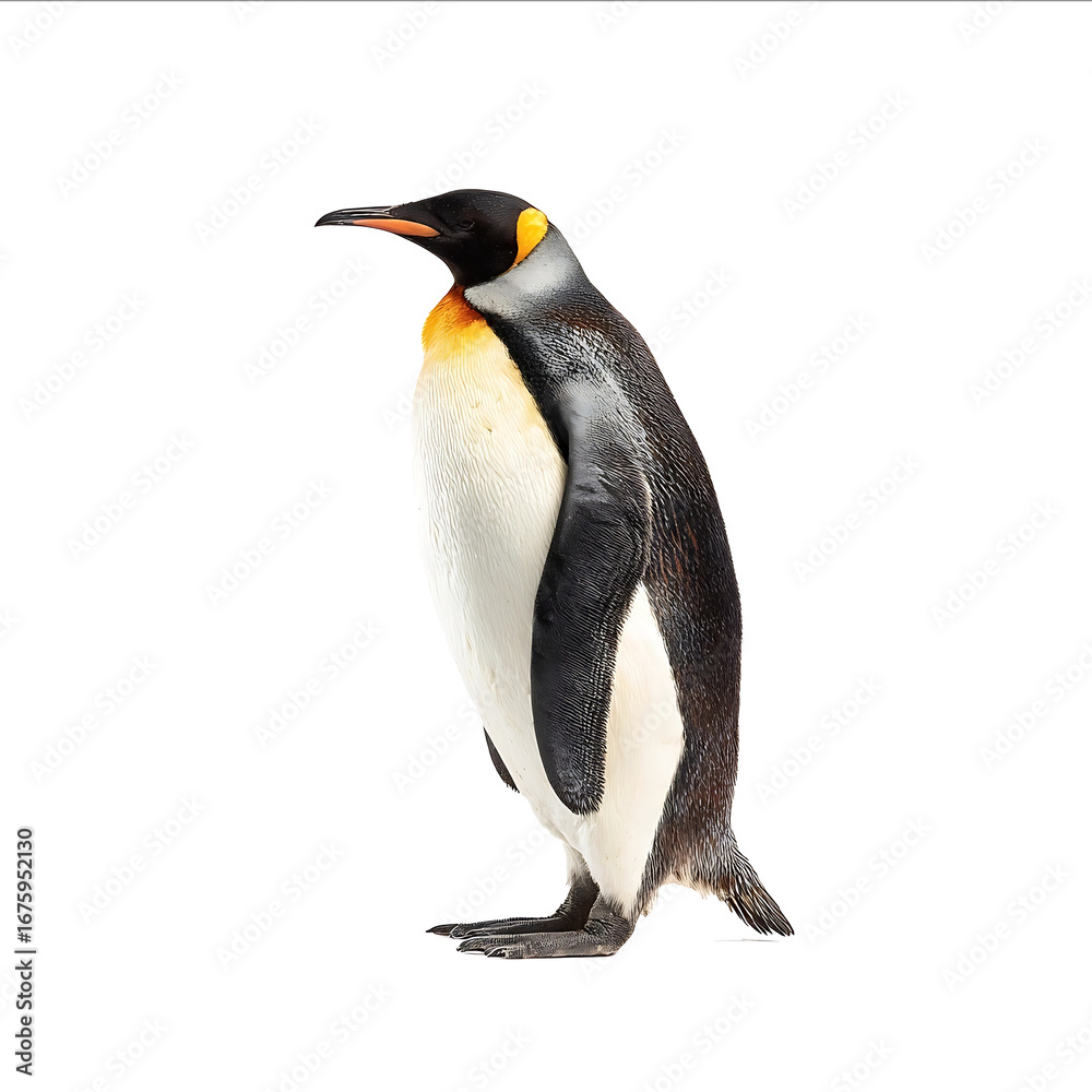 Fototapeta premium Penguin fullbody isolated on a white background studio shot