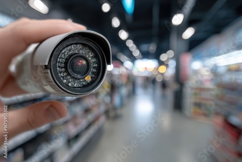 Wallpaper Mural High-Resolution Surveillance Camera in Retail Store Environment Torontodigital.ca