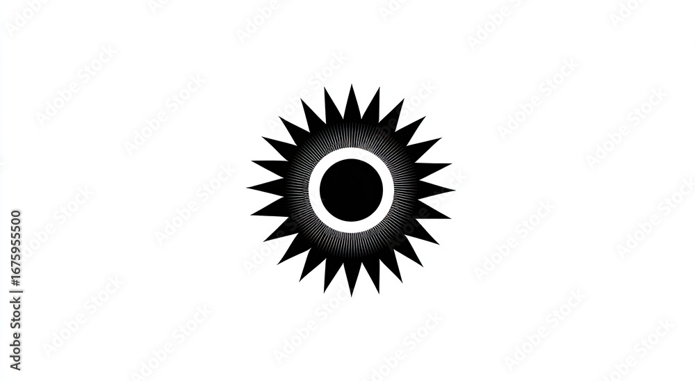 Fototapeta premium Abstract sun symbol