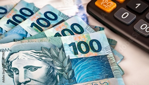 brazilian reais banknotes and calculator the current brazil real money bills and calculator