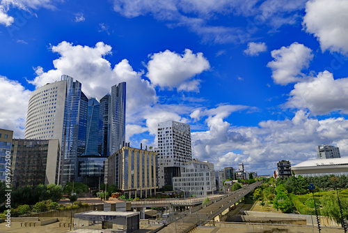 Rear view from La Defense, in Paris.