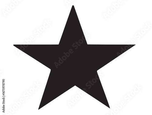 Elegant star silhouette vector design for celestial and decorative stock usage