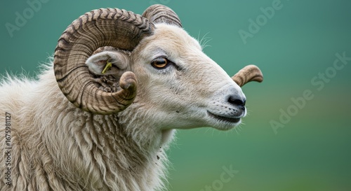 Majestic Ram Portrait