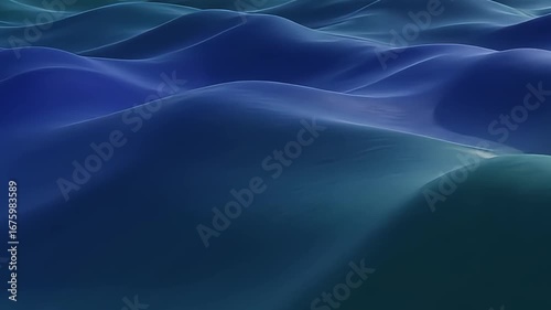 Wallpaper Mural Calm Abstract Ocean Waves, Serene and Relaxing Looping Animation for Meditation and Sleep, 3D Rendered Background Torontodigital.ca