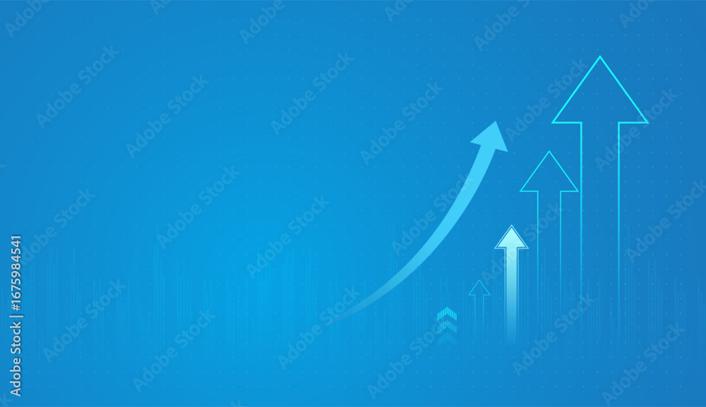 Fototapeta premium The largest arrow stands prominently in the center, representing leadership, major growth, or significant achievement, while the smaller arrows illustrate supporting progress vector