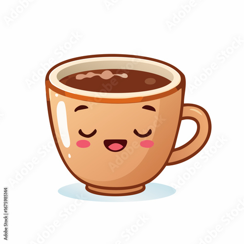 Whimsical happy mug, a symbol of comfort and delight