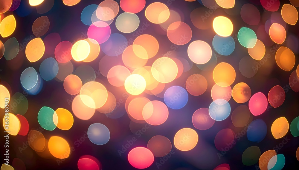 Obraz premium colorful festive bokeh lights background