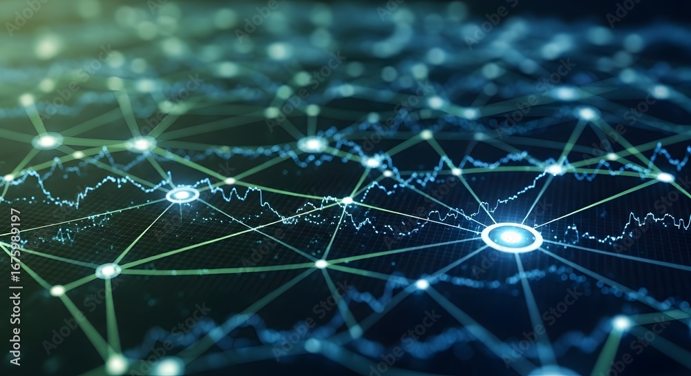 Obraz premium neural links, abstract connections, and futuristic tech background