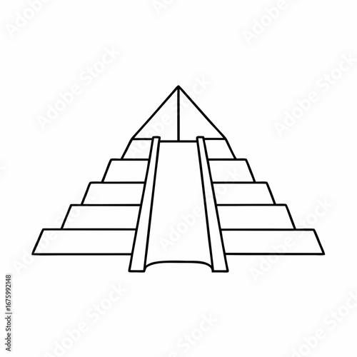 Ancient Pyramid Vector Illustration