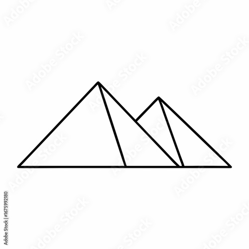 Ancient Pyramid Vector Illustration