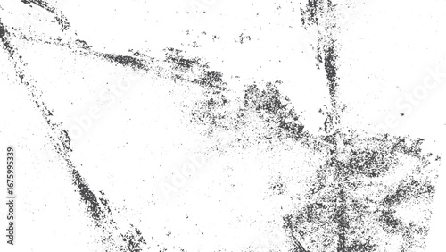 Abstract grunge black and white distressed texture background. Black blots and spots on a white background. 