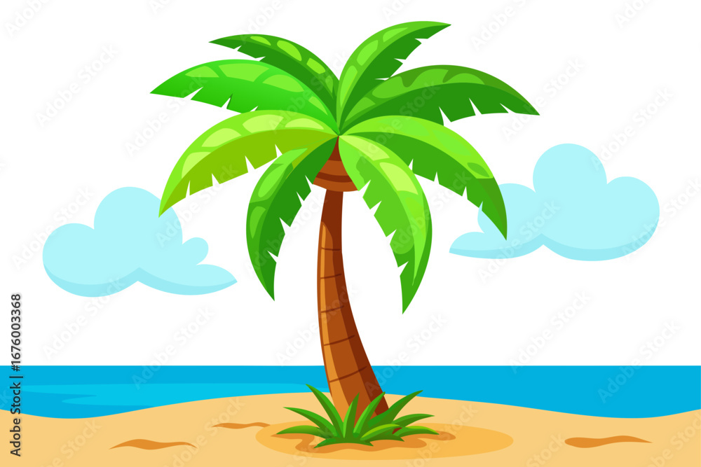 Fototapeta premium coconut tree illustration