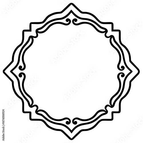 Elegant Line Art Borders & Frames Collection – Simple Vector Design, White Background