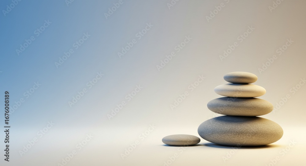 Obraz premium Zen Stones: Balance and Harmony