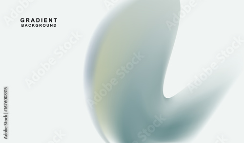 Elegant Gradient Background Abstract Teal and White Design vector smooth, abstract design unfolds across a white background. A curved, teal shape