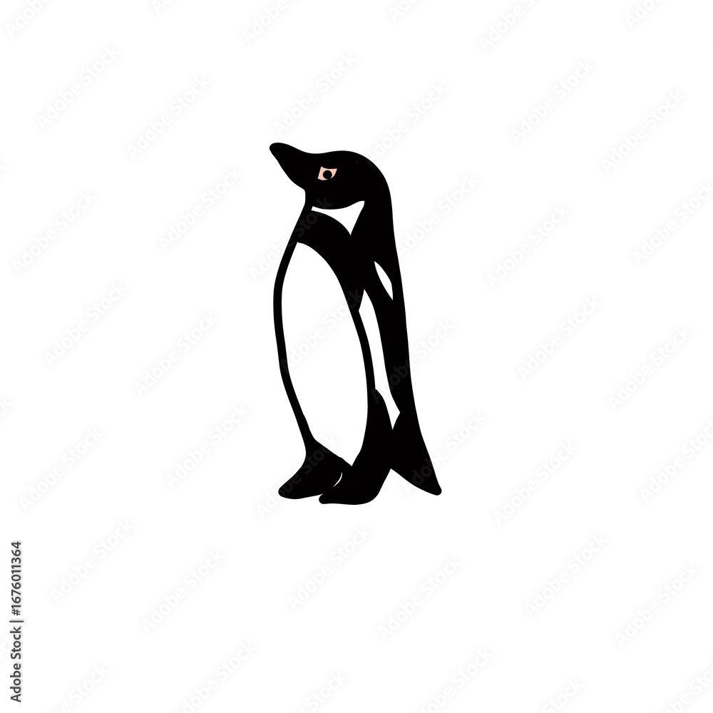 Fototapeta premium humboldt penguin animal natural living habitat cute lovely 